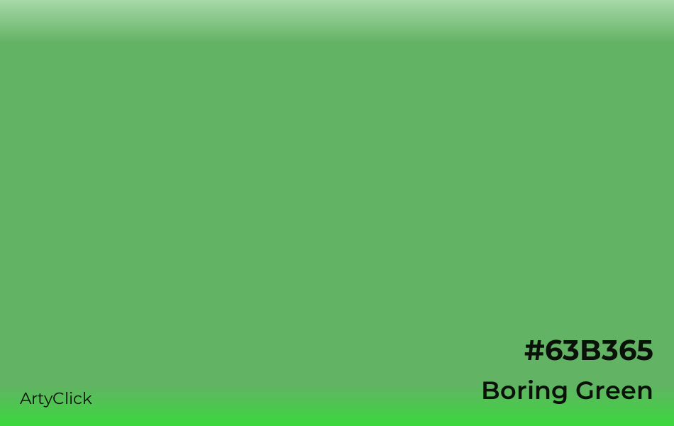 Boring Green #63B365