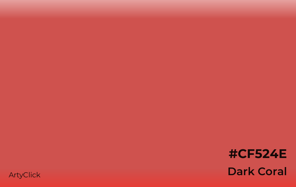 Dark Coral #CF524E